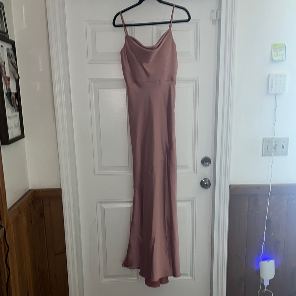 Elegant Mauve Evening Gown